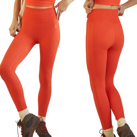 Free People Pants - Free People Orange Legging Size L
